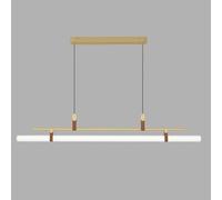Jadssox Lampadario a Sospensione LED Minimalista, dimmerabile, lineare, Moderno, lampadario a Sospensione Lungo con Telecomando, Lampada da Isola per Cucina, lampade a Sospensione per Ufficio, Tavolo