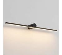 Jadssox Luci per quadri a LED Barra luminosa nera per vanità Lampada da bagno lineare su specchio, applique da parete minimaliste per vanità per bagno Camera da letto Comò Display con opere d'arte Lam