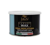 JaDy - Cera Depilatoria Azulene | Uso Professionale | Delicata su Pelle Sensibile | Made in Italy | Rimozione Peli Efficace, 400ML, Blu (1)