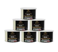 JaDy - Cera Depilatoria Zinco | Uso Professionale e Domestico | Delicata su Pelle Sensibile | Fragranza Avvolgente | Made in Italy, 400ml, Bianca, Luxury Wax 6PZ
