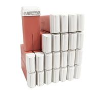 JaDy Cera Titanio Rosa Roll-On 100ml - Set 24 Pezzi - Formula Professionale per Pelli Sensibili - Scorrimento Morbido, Risultato Ultra-Liscio - Depilazione Gambe, Braccia, Ascelle, Corpo