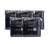 JaDy - Kimono Monouso Nero In Tnt Confezione da 10pz grembiuli usa e getta camici monouso camice monouso camici usa e getta monouso kimono estetista parrucchiere grembiule parrucchiere donna (50)