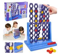 Jadyon Forz 4 Gioco Per Bambini, Giochi da Viaggio Portatile Per 2 Giocatori, Classico Gioco da Tavolo in Scatola per Bambini, Giochi di Società Strategici Classici, Forz 4 Gioco Regalini Compleanno