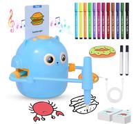 Jadyon Robot che Disegna per Bambini, Robot Disegno Bambini con 100 Cartoline, Robots da Disegno Che Dipinge, Robots Interattivo Vocale per Bambino Bambina dai 3 Anni in su