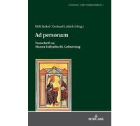 Jäckel Ad personam (Copertina rigida) Studien Zur Vormoderne