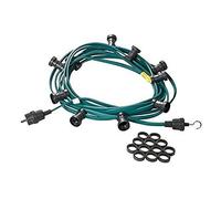 jäger DIREKT 680.1030 - Set di Catene per Illustrazioni, E27, 10 m, con 30 attacchi montati, 1 Pezzo, Verde