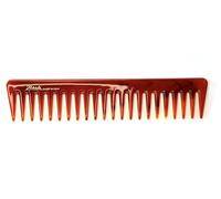 Jäneke Pettine per lo styling Amber, Supercomb da circa 19 cm, pettine per capelli continuo, dentatura extra grossa, pettine per ricci, colore ambra (71 AMB)