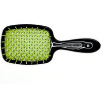 Jäneke SUPERBRUSH nero - Verde - circa 20,5 cm professionale - spazzola ventosa ideale per districare e asciugare senza seccarsi (71SP226 VER)