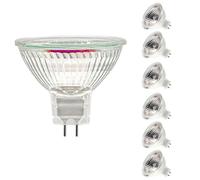 Jaenmsa Lampadina Alogena 12V 20W, Faretti Alogeni MR16 Dimmerabile 280LM Bianco Caldo, Lampada GU5.3 Alogena per Illuminazione da Incasso, Confezione da 6