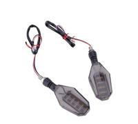 Jaeooai Indicatori di direzione per motociclette Coppia indicatori M10 universali per motocicletta Indicatore luci anteriori posteriori lampeggiatore Luce stop Lampada 12V(Rosso)
