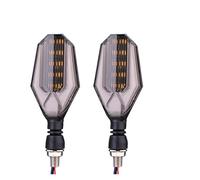 Jaeooai Indicatori di direzione per motociclette Coppia indicatori M10 universali per motocicletta Indicatore luci anteriori posteriori lampeggiatore Luce stop Lampada 12V(Bianco)