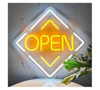 Jaeooai Insegna al neon Lampada d'atmosfera rilassante, pannello aperto, ornamenti per la sala delle nozze decorazione al neon da parete