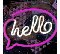 Jaeooai Insegna al neon Lettres colorées Intérieur Luminaires Rêve Néon Signe Bureau Chambre Mur Barre Décor Lumière Fête