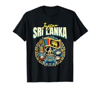 Jaffna Bandiera dello Sri Lanka Souvenir Vacanza Jaffna Maglietta