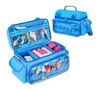 Jaffzora Custodia da trasporto compatibile con Toniebox Starter Set, graziosa borsa portaoggetti per personaggi Tonies Figures, cuffie e accessori Tonies, Blu, moderno