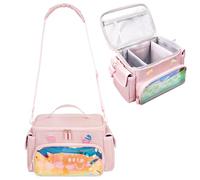 Jaffzora Custodia da trasporto per macchina Toniebox & Little Tikes Story Dream Machine, bella borsa portaoggetti compatibile con lettore audio Toniebox, personaggi tonici e accessori, rosa (bagno)