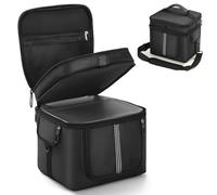 Jaffzora Custodia portatile per centrale elettrica EcoFlow River 2 Max 500/River 2 Pro - Borsa a doppio strato con finestre ventilate, fondo impermeabile, imbottitura antiurto e tracolla per campeggio