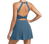 JAFINSY Vestito da Tennis, Blu, M Donna