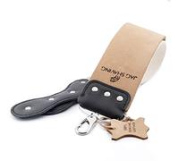 Jag Shaving Coramella in pelle per rasoi e affilacoltelli, marrone, per rasoi e coltelli, con gancio, per tutte le lame