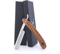 Jag Shaving Cut Throat Razor - Straight Razor - Wooden - Barber Razor - Uomo Shaving Cut Throat Razor - Straight Edge Razor - with Razor Case - Leather - Razor Cover - Sustainable