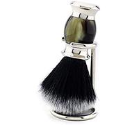 Jag Shaving - Pennello da barba con setole sintetiche, manico in resina - portapennelli