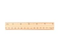 Jagenie, Righello di legno a doppio lato da 15 cm, 20 cm o 30 cm, ideale per studenti, scuola e ufficio, strumenti di misurazione, 15 cm