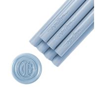 JAGERGREEN 8 pezzi pistola per colla blu ceralacca 11 mm per biglietti di invito matrimonio, sigillo per timbri di cera, inviti, buste, compleanni, confezioni regalo, fai da te