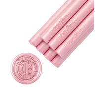JAGERGREEN 8 pistole per sigilli rosa, 11 mm, per biglietti di invito, matrimonio, sigillo per timbri, inviti, buste, compleanni, confezioni regalo, fai da te