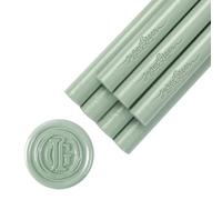 JAGERGREEN pistole 8 pezzi colla verde 11 mm per biglietti, sigillatura, inviti, buste, compleanni, confezioni, fai da te