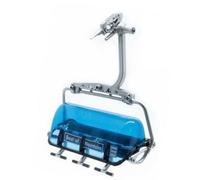 Jagerndorfer - Zetel 6 Pers. Blauw/zwart. Obergassalmbahn 1:32 - JC86452