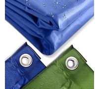 Jago® Telo Impermeabile - 4 x 6 m, PVC 650 g/m², Impermeabile, Antipioggia, con Occhielli, Blu - Telo Copritutto Occhiellato, Copertura, Telone Protettivo da Esterno, Legna, Campeggio