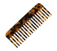 Jagowa 1 pettine grande per capelli districante con motivo leopardo a denti larghi per donne capelli lunghi ricci ondulati bagnati e ricci da uomo, 11,8 cm (stampa leopardata)