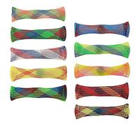 Jagowa 10 tubi in rete intrecciata con biglie per ridurre l'irritabilità, giocattoli per bambini, per alleviare l'ADHD, marmo, agitazione e autismo