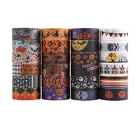 Jagowa 24 rotoli di nastro Washi Halloween