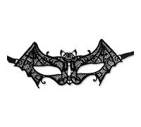 Jagowa Maschera sexy in pizzo da donna, design elegante con stile pipistrello, per carnevale, balli e feste (1 pezzo), nero