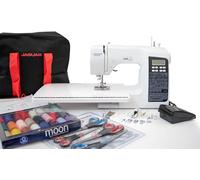 Jaguar 200SQ - Macchina da cucire computerizzata, 200 punti, 9 anelli, con ampia gamma di accessori inclusa