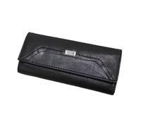 Jaguar 6 Ganci Portachiavi Uomo in Pelle con Taschini 14x6x2 cm. Made in India. (Nero B)