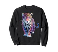 Jaguar arcobaleno colorato | Jaguars Zoo Animal African Vintage Felpa