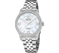 JAGUAR SWISS MADE Orologio Automatico Donna - Acciaio Inossidabile 316L Argento - Vetro Zaffiro Resistente - Impermeabile 5 ATM - Calendario - J997/1