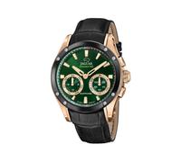 Jaguar Connected J959/2 Men's Hybrid Smartwatch - Rose Gold-Tone Stainless Steel, Green Dial