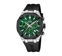 Jaguar Orologio da uomo J1020/1 Diplomatic Cronografo Quarzo Cassa Acciaio 316L Cinturino Gomma Nero