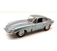 Jaguar E Coupe' 1961 Silverblue 1:18 Model 12044SB BBURAGO