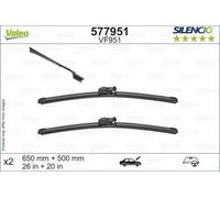 Jaguar E-Pace Spazzola Tergicristallo Flat 18-22 OEM Valeo Clips 577951