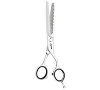 JAGUAR Forbici da modellazione DIAMOND E 43 6.0" | Forbici per texturizzazione con 43 denti da sfoltire curvi con taglio prismatico in design offset | lucidate | Made in Germany