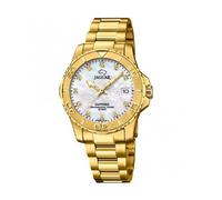 Jaguar J898/1 Women's Executive Diver Watch - Gold-Tone Stainless Steel, Mother-of-Pearl Dial