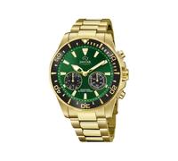 Jaguar Men's Swiss Hybrid Watch - Model J899/1, Gold-Tone Stainless Steel, Green Dial, Smart Features