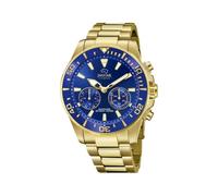 Jaguar Men's Swiss Hybrid Watch - Model J899/2, Gold-Tone Stainless Steel, Blue Dial, Smart Features