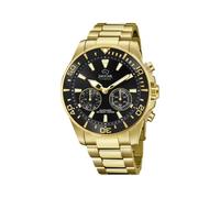 Jaguar Men's Swiss Hybrid Watch - Model J899/3, Gold-Tone Stainless Steel, Black Dial, Smart Features