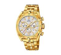 Jaguar Men's Swiss Quartz Chronograph Watch - Model J853/1, Gold-Tone Stainless Steel Case, White Dial, Sapphire Crystal