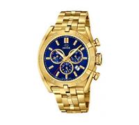 Jaguar Men's Swiss Quartz Chronograph Watch - Model J853/3, Gold-Tone Stainless Steel Case, Blue Dial, Sapphire Crystal